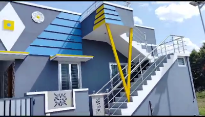 வெள்ளோடு to சென்னிமலை ரோட்டில் ராஜீவ் காந்தி பாலிடெக்னிக் அருகில் உழவன் நகர் - வடக்கு பார்த்த புதிய வீடு விற்பனைக்கு - Image# 1